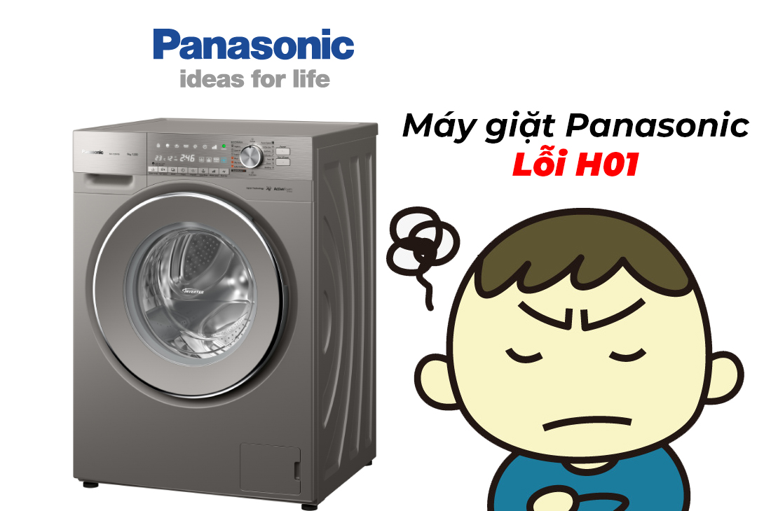 lỗi h01 máy giặt panasonic